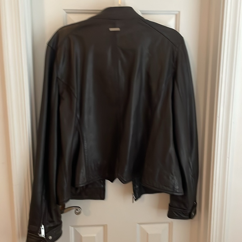 DKNY brown leather jacket size XL - Picture 3 of 3